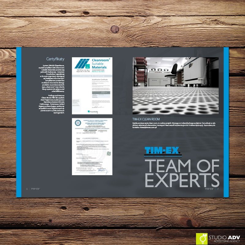 Studio ADV Agencja Reklamowa - TIMEX Clean Room broshure